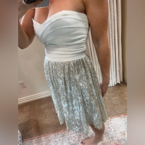 Erin erin fetherston Antoinette Dress Sequined Fit and Flare Dress Size Small - Picture 5 of 7